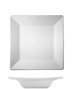 25x25 cm - Maya Piatto Fondo In Porcellana - Set 12 Pz