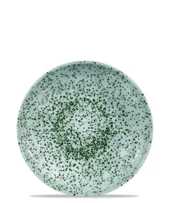 21.7 cm - Studio Prints Mineral Green Piatto Piano In Porcellana Vetrificata