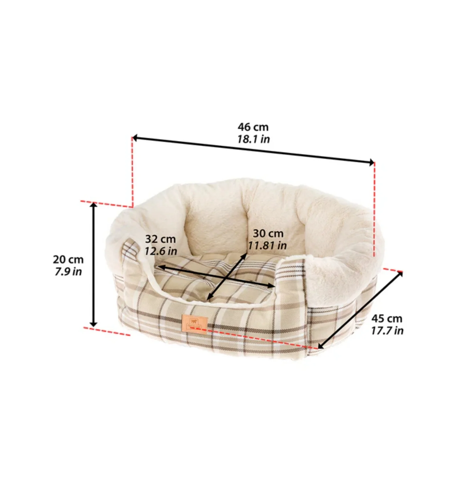 FERPLAST CANE E GATTO CUCCIA ETOILE 2 45 X 46 X 20 CM BLU - immagine 2