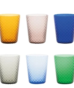 33 cl - Isolano Bicchiere Acqua in Vetro - Set 6 Pezzi