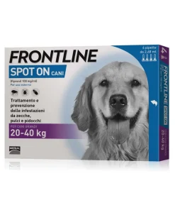 FRONTLINE SPOT ON CANE ANTIPARASSITARIO 20 - 40 KG 4 PIPETTE